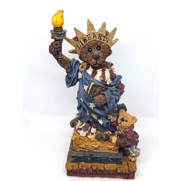 Boyds Bears & Friends The Bearstone Collection – Ms. Liberty Figurine - Picture 1 of 12